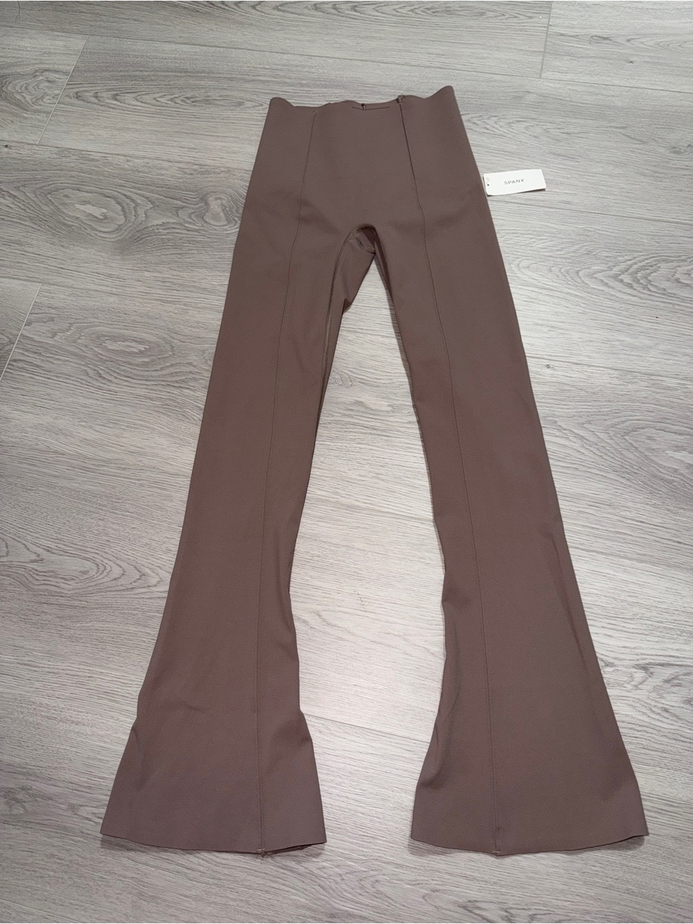 SPANX Brown High-Waist Flare Leggings